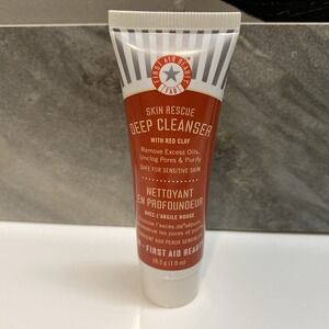First Aid Beauty Skin Rescue Deep Cleanser With Red Clay 1 Oz Tube Travel Size